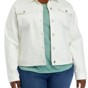 Wonderly White Denim Jean Jacket, NWT, Plus Size 2X